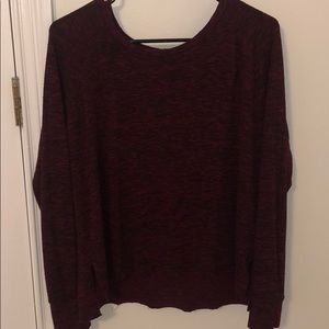Burgundy soft and sexy American eagle top